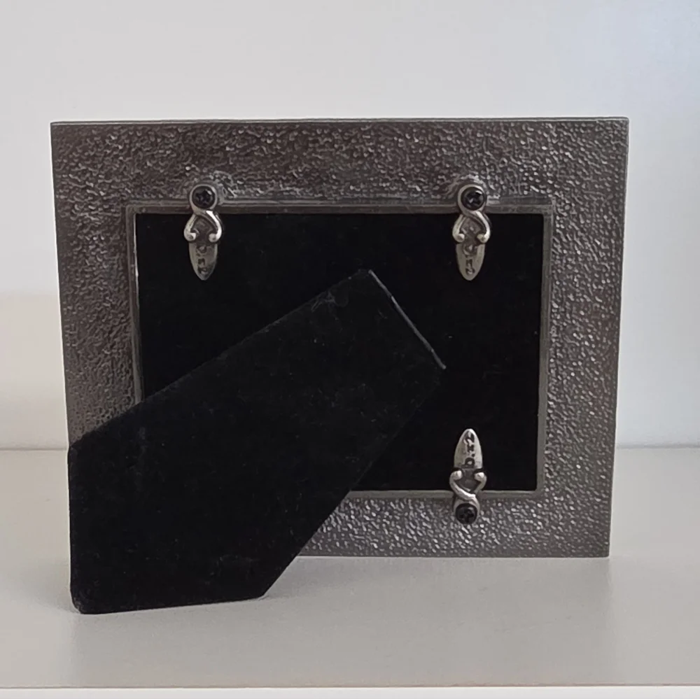 b.x2 New York Pewter, Enamel, & Swarovski Crystal Picture Frame